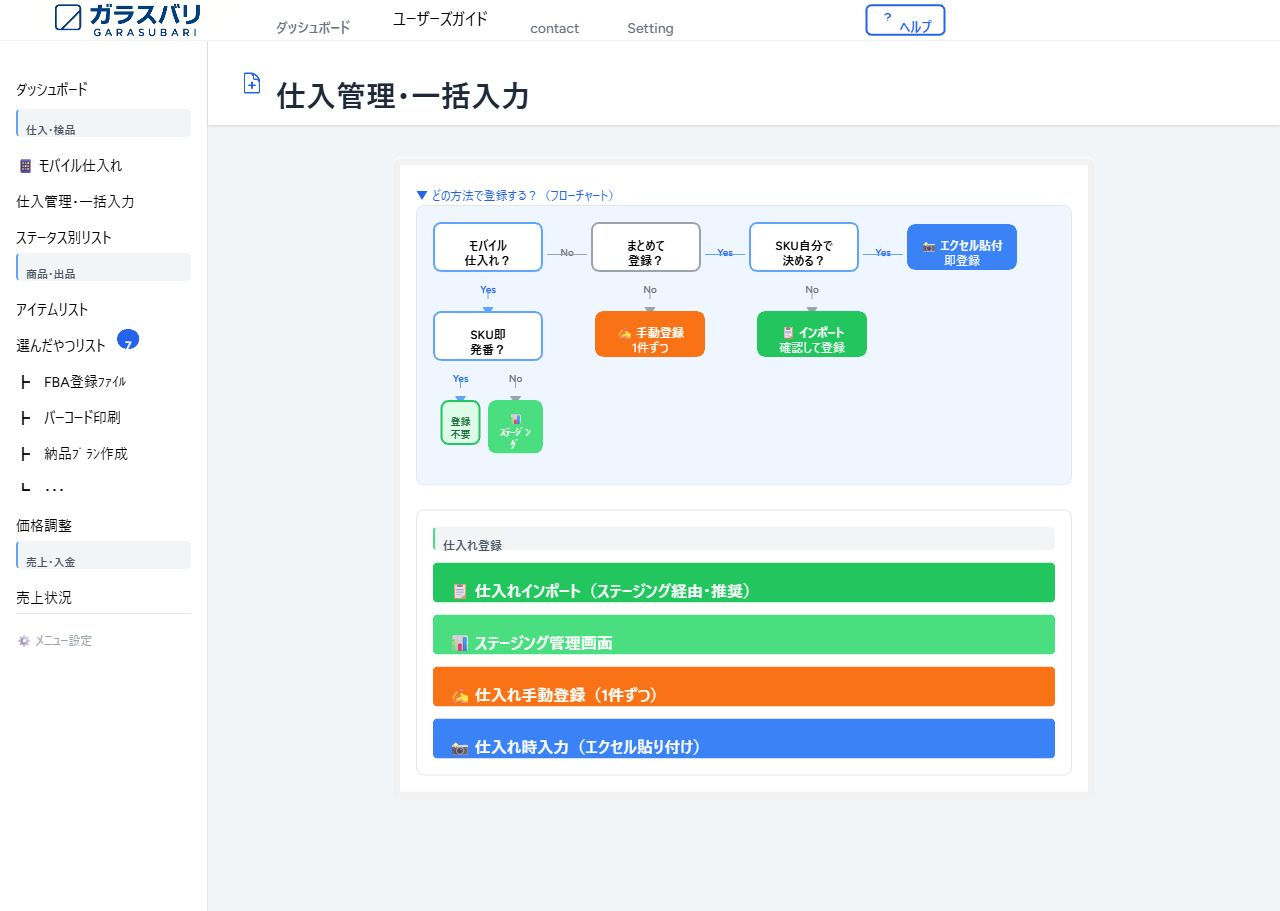 一括入力 のスクリーンショット